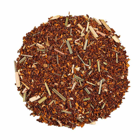 ISOTONICO - Rooibos Super Grade, jengibre (13%), citronela, aroma natural, piel de limón (4%).